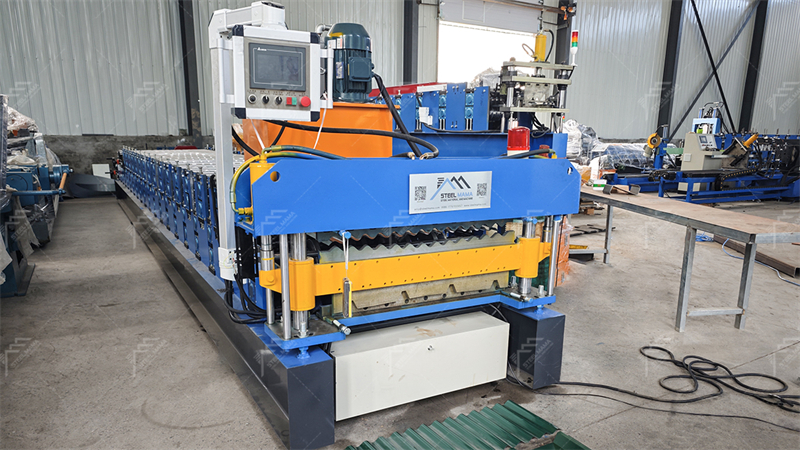 Trapezoidal and Corrugated Double Deck Roof Sheet Machine