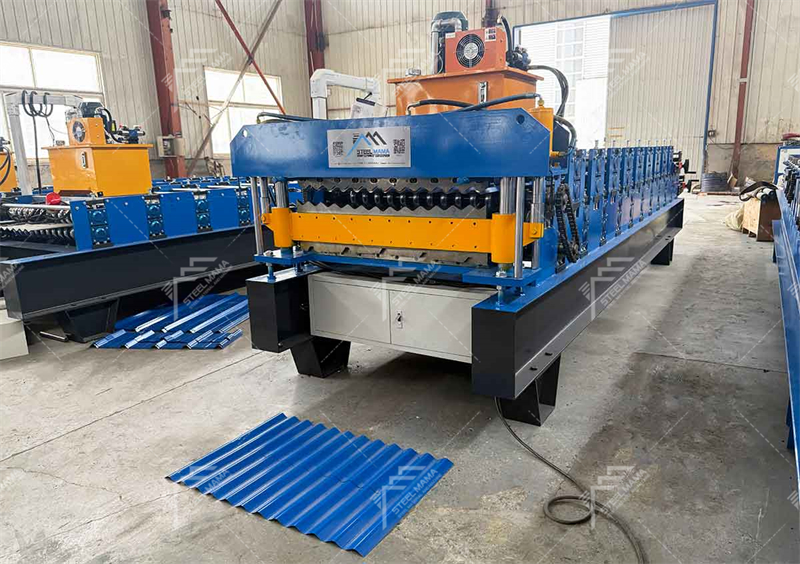 Machine &agrave; t&ocirc;le ondul&eacute;e