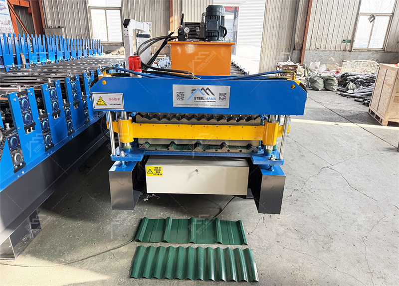 machine de formage de rouleaux de toit ondul&eacute; 